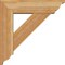Ekena Millwork Traditional Traditional Rough Sawn Bracket w/ Offset Brace, Western Red Cedar, 6"W x 20"D x 20"H BKT0604X20X20TRA01RWR - alternate 4